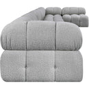  Manufacturer Color_Grey -- Ames 204" Grey Boucle Fabric Upholstered 7 pc Modular Sectional IMAGE 7