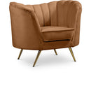 Manufacturer Color_Saddle -- Margo Saddle Velvet Upholstered Chair IMAGE 1