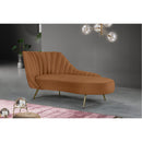  Manufacturer Color_Saddle -- Margo Saddle Velvet Upholstered Chaise Lounge IMAGE 2