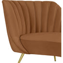  Manufacturer Color_Saddle -- Margo Saddle Velvet Upholstered Chaise Lounge IMAGE 3