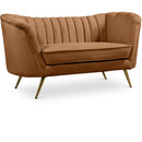  Manufacturer Color_Saddle -- Margo 65" Saddle Velvet Upholstered Loveseat IMAGE 1