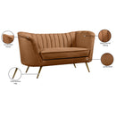  Manufacturer Color_Saddle -- Margo 65" Saddle Velvet Upholstered Loveseat IMAGE 8