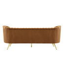  Manufacturer Color_Saddle -- Margo 88" Saddle Velvet Upholstered Sofa IMAGE 3