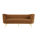  Manufacturer Color_Saddle -- Margo 88" Saddle Velvet Upholstered Sofa IMAGE 4