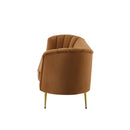  Manufacturer Color_Saddle -- Margo 88" Saddle Velvet Upholstered Sofa IMAGE 5