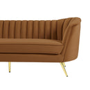  Manufacturer Color_Saddle -- Margo 88" Saddle Velvet Upholstered Sofa IMAGE 7