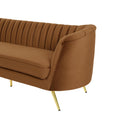  Manufacturer Color_Saddle -- Margo 88" Saddle Velvet Upholstered Sofa IMAGE 8
