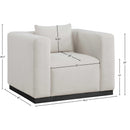  Manufacturer Color_Beige -- Meridian Alfie Stationary Fabric Chair IMAGE 8