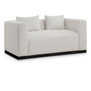  Manufacturer Color_Beige -- Meridian Alfie Stationary Fabric Loveseat IMAGE 1