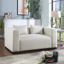 Manufacturer Color_Beige -- Meridian Alfie Stationary Fabric Loveseat IMAGE 2