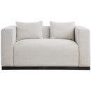  Manufacturer Color_Beige -- Meridian Alfie Stationary Fabric Loveseat IMAGE 4