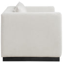  Manufacturer Color_Beige -- Meridian Alfie Stationary Fabric Loveseat IMAGE 5