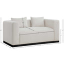  Manufacturer Color_Beige -- Meridian Alfie Stationary Fabric Loveseat IMAGE 8