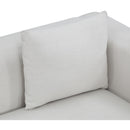  Manufacturer Color_Cream -- Alfie 67" Cream Linen Textured Fabric Upholstered Loveseat IMAGE 6