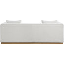  Manufacturer Color_Cream -- Alfie 90.5" Cream Linen Textured Fabric Upholstered Sofa IMAGE 3