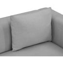  Manufacturer Color_Grey -- Alfie 67" Grey Linen Textured Fabric Upholstered Loveseat IMAGE 6