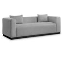  Manufacturer Color_Grey -- Alfie 90.5" Grey Linen Textured Fabric Upholstered Sofa IMAGE 1