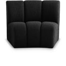  Manufacturer Color_Black -- Infinity Black Boucle Fabric Upholstered Modular Chair IMAGE 1