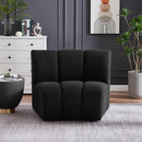  Manufacturer Color_Black -- Infinity Black Boucle Fabric Upholstered Modular Chair IMAGE 2