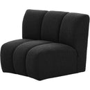  Manufacturer Color_Black -- Infinity Black Boucle Fabric Upholstered Modular Chair IMAGE 3