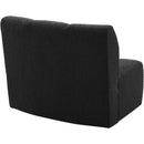  Manufacturer Color_Black -- Infinity Black Boucle Fabric Upholstered Modular Chair IMAGE 5