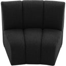  Manufacturer Color_Black -- Infinity Black Boucle Fabric Upholstered Modular Chair IMAGE 6