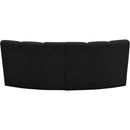  Manufacturer Color_Black -- Infinity 83" Black Boucle Fabric Upholstered 2 pc Modular Sectional IMAGE 4