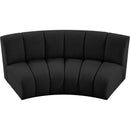  Manufacturer Color_Black -- Infinity 83" Black Boucle Fabric Upholstered 2 pc Modular Sectional IMAGE 6