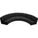  Manufacturer Color_Black -- Infinity 167" Black Boucle Fabric Upholstered 5 pc Modular Sectional IMAGE 6
