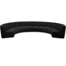  Manufacturer Color_Black -- Infinity 178" Black Boucle Fabric Upholstered 8 pc Modular Sectional IMAGE 1