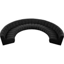  Manufacturer Color_Black -- Infinity 178" Black Boucle Fabric Upholstered 8 pc Modular Sectional IMAGE 6