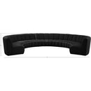  Manufacturer Color_Black -- Infinity 178" Black Boucle Fabric Upholstered 9 pc Modular Sectional IMAGE 11