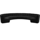  Manufacturer Color_Black -- Infinity 178" Black Boucle Fabric Upholstered 9 pc Modular Sectional IMAGE 1