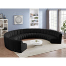 Manufacturer Color_Black -- Infinity 178" Black Boucle Fabric Upholstered 9 pc Modular Sectional IMAGE 2