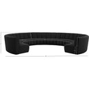 Meridian Infinity Black Boucle Fabric 10 pc Modular Sectional IMAGE 11