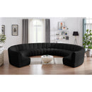  Manufacturer Color_Black -- Infinity 178" Black Boucle Fabric Upholstered 10 pc Modular Sectional IMAGE 2