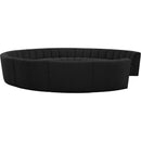  Manufacturer Color_Black -- Infinity 178" Black Boucle Fabric Upholstered 11 pc Modular Sectional IMAGE 4