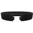  Manufacturer Color_Black -- Infinity 178" Black Boucle Fabric Upholstered 12 pc Modular Sectional IMAGE 11