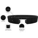  Manufacturer Color_Black -- Infinity 178" Black Boucle Fabric Upholstered 12 pc Modular Sectional IMAGE 12