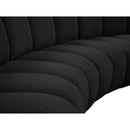  Manufacturer Color_Black -- Infinity 178" Black Boucle Fabric Upholstered 12 pc Modular Sectional IMAGE 8