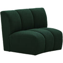  Manufacturer Color_Green -- Infinity Green Boucle Fabric Upholstered Modular Chair IMAGE 3