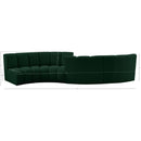  Manufacturer Color_Green -- Infinity 154" Green Boucle Fabric Upholstered 4 pc Modular Sectional IMAGE 13