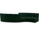  Manufacturer Color_Green -- Infinity 154" Green Boucle Fabric Upholstered 4 pc Modular Sectional IMAGE 1