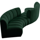  Manufacturer Color_Green -- Infinity 154" Green Boucle Fabric Upholstered 4 pc Modular Sectional IMAGE 6