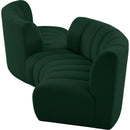  Manufacturer Color_Green -- Infinity 154" Green Boucle Fabric Upholstered 4 pc Modular Sectional IMAGE 7
