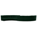  Manufacturer Color_Green -- Infinity 217" Green Boucle Fabric Upholstered 6 pc Modular Sectional IMAGE 12