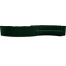  Manufacturer Color_Green -- Infinity 217" Green Boucle Fabric Upholstered 6 pc Modular Sectional IMAGE 1