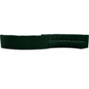 Meridian Infinity Green Boucle Fabric 6 pc Modular Sectional IMAGE 1