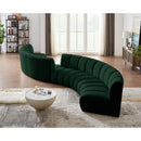  Manufacturer Color_Green -- Infinity 217" Green Boucle Fabric Upholstered 6 pc Modular Sectional IMAGE 2