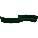  Manufacturer Color_Green -- Infinity 217" Green Boucle Fabric Upholstered 6 pc Modular Sectional IMAGE 4